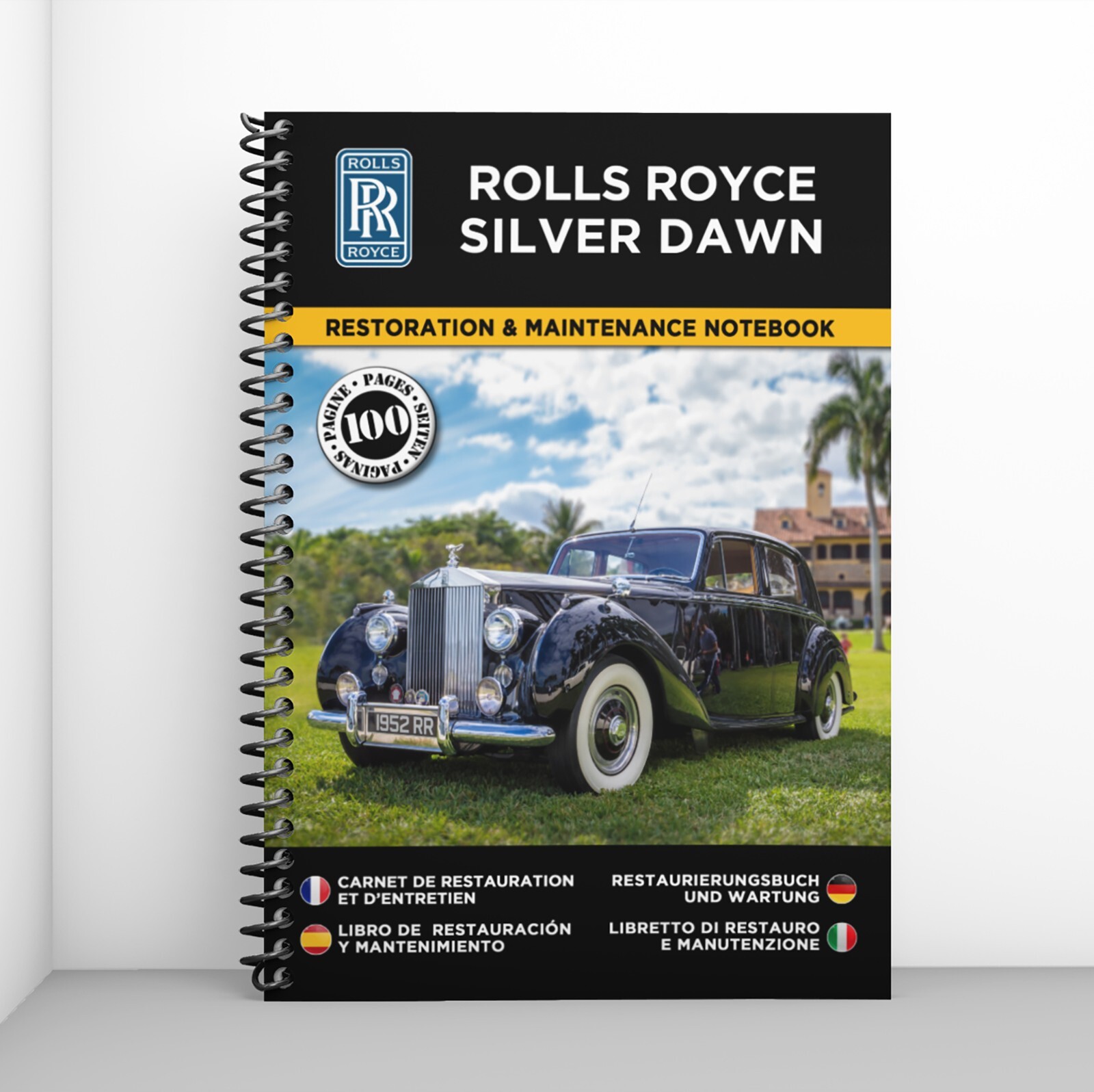 Cahier de restauration Rolls Royce Silver Dawn pour organiser l'entretien sans perdre de notes