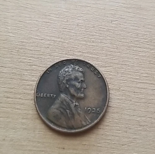 1935 wheat penny no mint mark