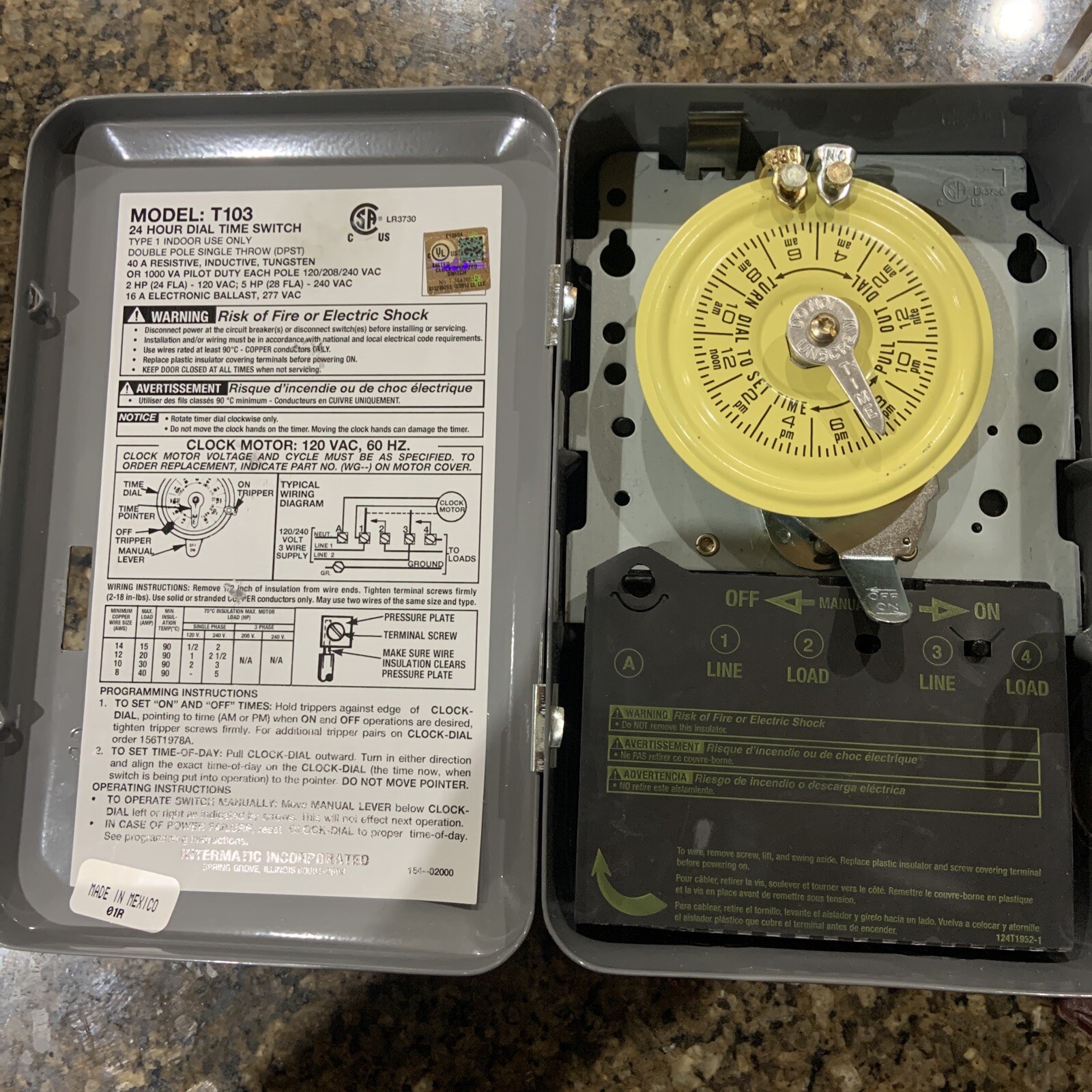 Intermatic T104 Pool Timer Open Box, Unused eBay