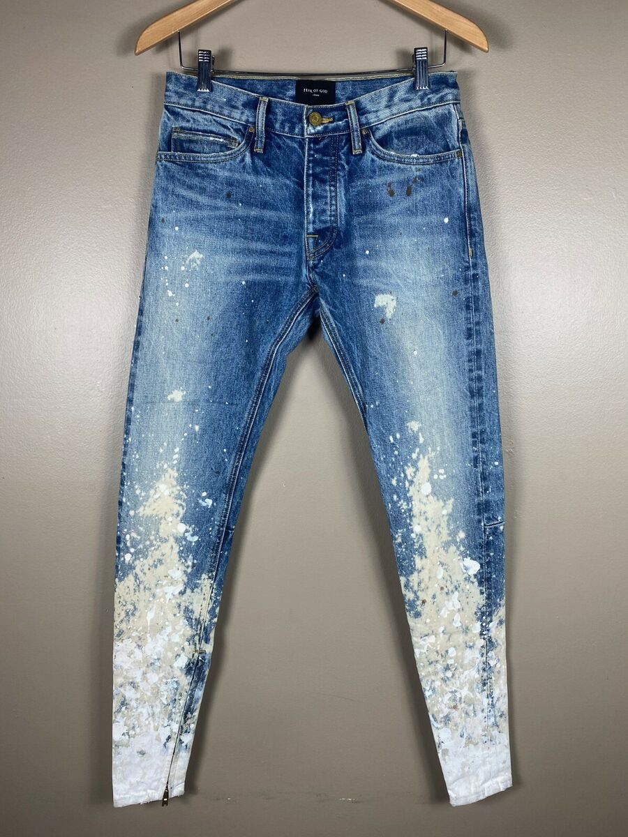 Fear Of God Fifth Collection Paint Splatter Jeans Size 29 Fear Of God Fifth Collection Paint Splatter Jeans Size 29