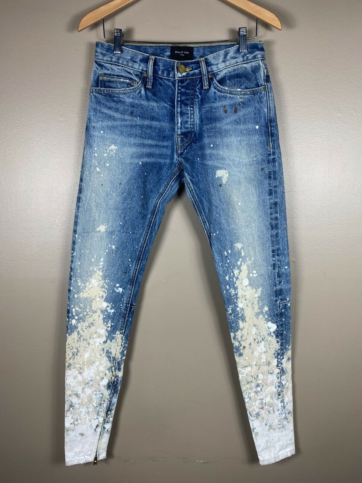 Fear Of God Fifth Collection Paint Splatter Jeans Size 29 Brand New With  Tags