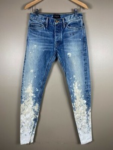 fear of god paint splatter jeans