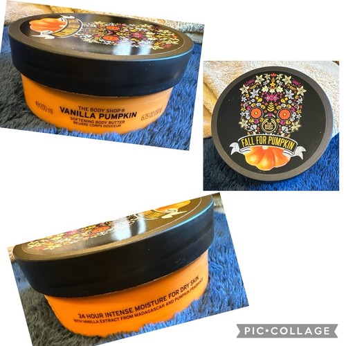 THE BODY SHOP Vanilla Pumpkin Softening Body Butter 6.75oz NEW Limited