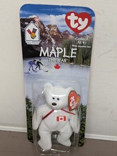 McDonalds TY Beanie Baby MAPLE The Bear RARE Tag Box 1993 OakBrook ERRORS