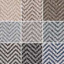Samples - Cusco Herringbone Patterned Loop Carpet