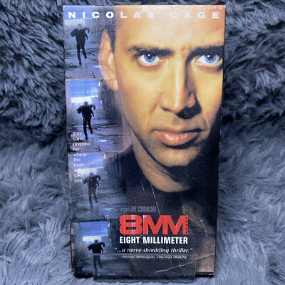 8MM Eight Millimeter VHS Tape 1999 Nicolas Cage Thriller Action