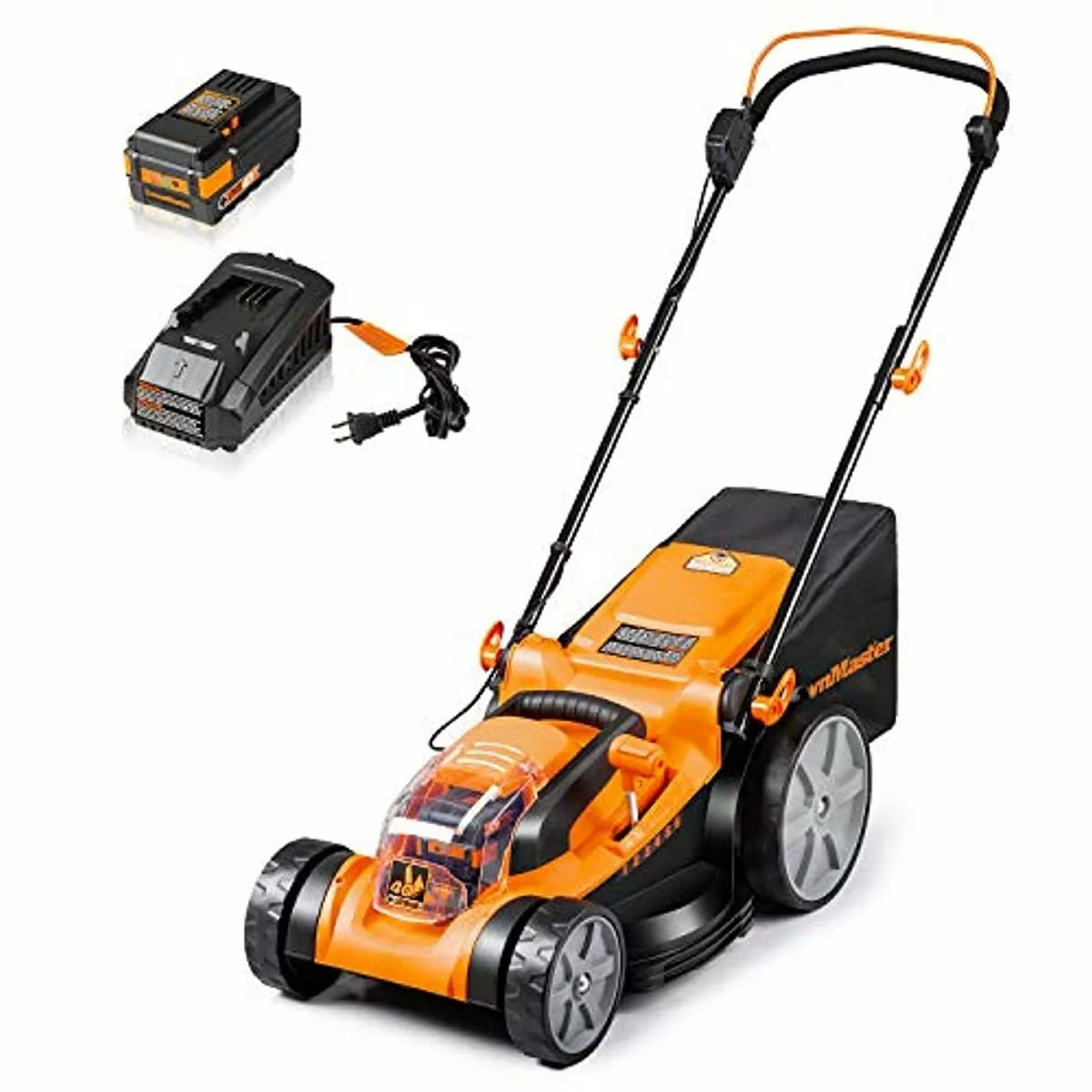 Self Propelled Lawn Mower Yard Force 16 Inch Clearance Electric Powered Cordless