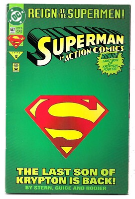 Action Comics #687 Herrschaft der Supermen! Gestanzte Kartenabdeckung VFN (1993) DC