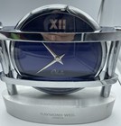 RAYMOND WEIL GENEVE "OTHELLO"  CHROME DESK CLOCK