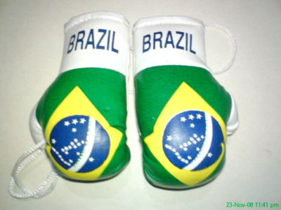 Uruguayan / Uruguay Flag Mini Boxing Gloves Ornament - New - View #4