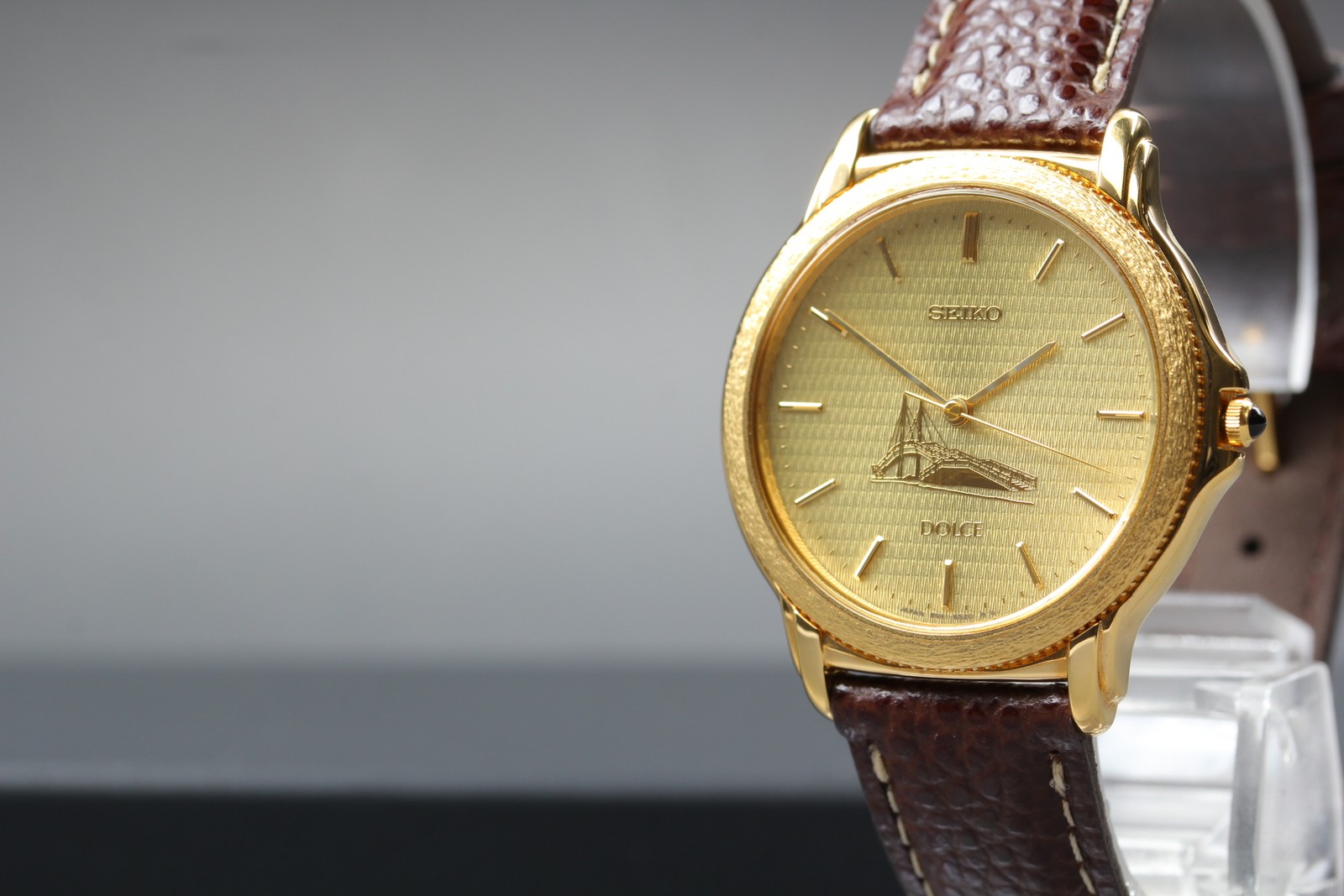 Vintage Mens From N MINT 8N41-6180 Watch HAQ Gold 1996 Dolce JAPAN Seiko Quartz - VintageWatches.PK Vintage Mens From N MINT 8N41-6180 Watch HAQ Gold 1996 Dolce JAPAN Seiko Quartz - vintagewatches.pk