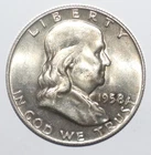 1958-D Franklin Half Dollar — photo from another recent sale