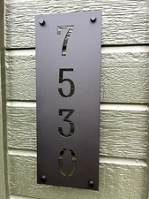 Custom Address Sign, Metal House Number Sign