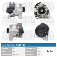 Meat & Doria Generator FüR Fiat 500 312_ 1.2 169 1.1 Lancia Ypsilon 843 Y 840A