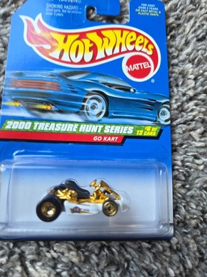 Hot Wheels 2000 Treasure Hunt Series #6 of 12 Cars Go Kart G6 26376 gold white