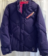 Boys Size 16 Spyder Ski Snowboard Winter Jacket Navy