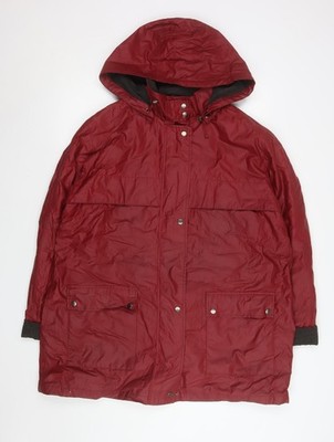 Four Seasons Regenmantel Damen rot wasserdicht mit Kapuze XL