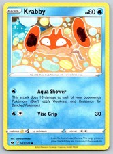 Carta Pokemon Krabby Spada e Scudo 042/202 quasi nuova