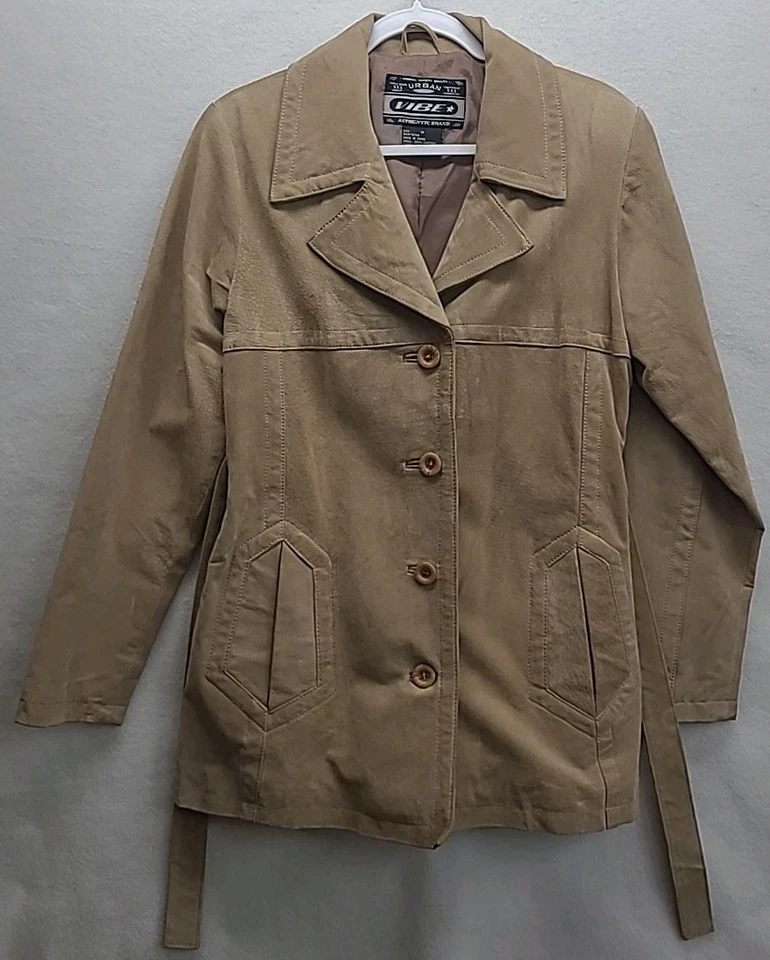 Vintage Urban Vibe Suede Leather Jacket Y2K 90s Boho Hippie Fairy - Image 2 of 4