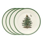 Spode Christmas Tree Luncheon Plate, Set of 4, 9" -Dishwasher Safe
