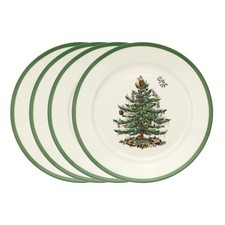 Spode Christmas Tree Luncheon Plate, Set of 4, 9" -Dishwasher Safe