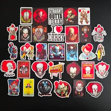 IT Pennywise Vinyl Stickers The Dancing Clown Derry You'll Float Too Horror