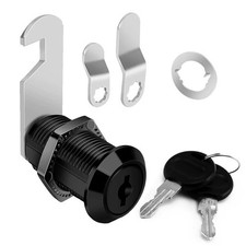 Replacement File Cabinet Drawer Locks Cam Locks Black with Keys Zinc Alloy Core