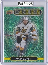 2021-22 Upper Deck DZ-146 Mark Stone dazzlers GREEN Vegas Golden Knights