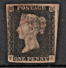 GB  1840 Penny Black as scan this is the stamp you will receive ref 1