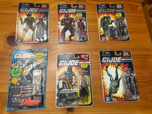 Hasbro GI Joe 3 3/4 In Clamshells Lot of 6 New Sealed - One Signed