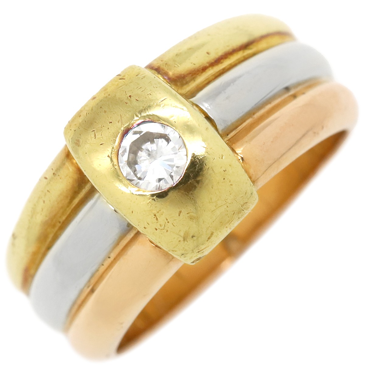 Cartier Diamond Ring in 18K White, Yellow, or Pink Gold Size 52 441504-image