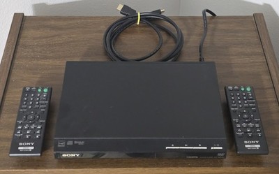 Sony DVP-SR510H HDMI DVD CD Player w 2 TWIN Remotes HDMI / Cable Output Top Func