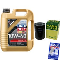 Mann Inspektionspaket 5L Liqui Moly 10W-40 FüR VW Passat Variant 1.9 TDI