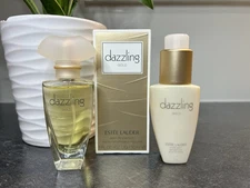 NEW Estée Lauder Dazzling Gold EDP 1 oz Perfume Spray & 1.7 oz Body Lotion