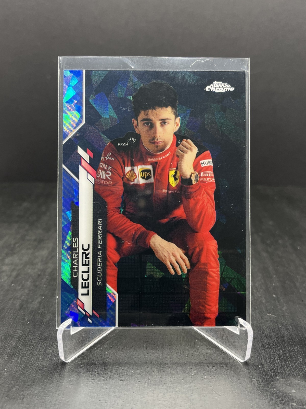 2020 Topps Chrome Sapphire Formula 1 F1 Charles Leclerc Image Variation IV SP #4