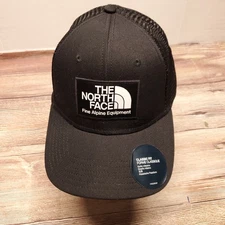 NEW The North Face Mens Mudder Trucker Black Mesh Logo Hat Cap Classic Fit