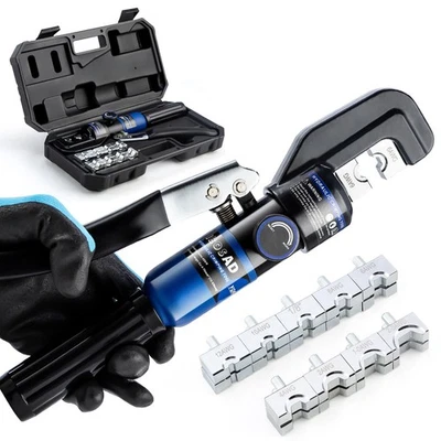 IBOSAD 1/8” Wire Rope Crimping ToolHand Operated Hydraulic Crimping Tool Rang...
