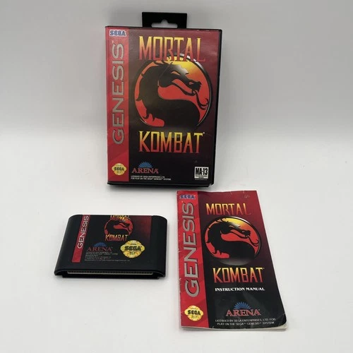 Mortal Kombat Sega Genesis CIB Tested Cleaned Authentic Great Condition
