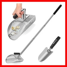 Long Handle Sand Scoop with Shovel for Metal Detecting, Metal Detector at Bea...