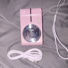 Pink Compact Digital Camera 50.0 MP Flash Micro USB f/3.2 1x Optical Zoom