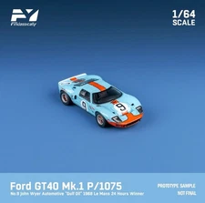 Findclassically 1/64 Ford GT40 MK 1 1968 LeMans 24 Hour Champion Gulf Livery #9