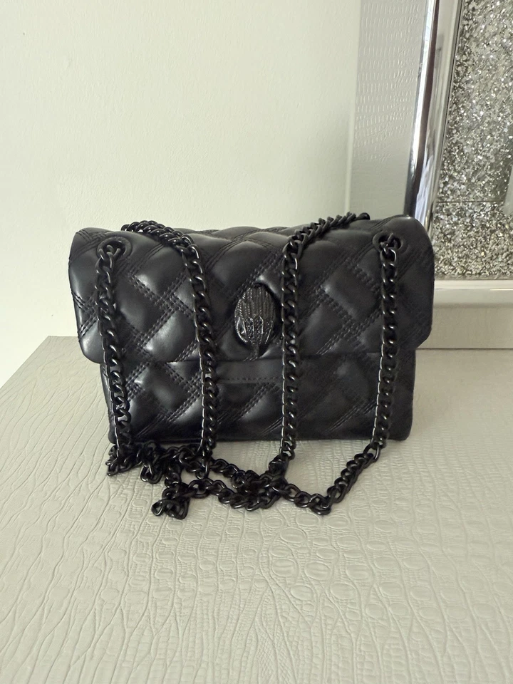 Mini Bolso Bandolera, Negro, Kurt Geiger Nuevo, Sin Caja Foto 3 de 4