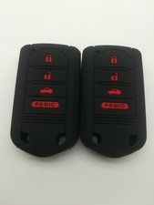 2black Rubber Fob Remote Key Case Cover For Acura Ilx Rdx Zdx Mdx Tl M3n5wy8145