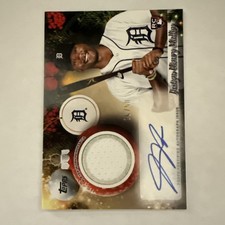 2025 Topps Holiday - Justyn-Henry Malloy #PAR-JM - Relic-Auto /50 (RC, AU, MEM)