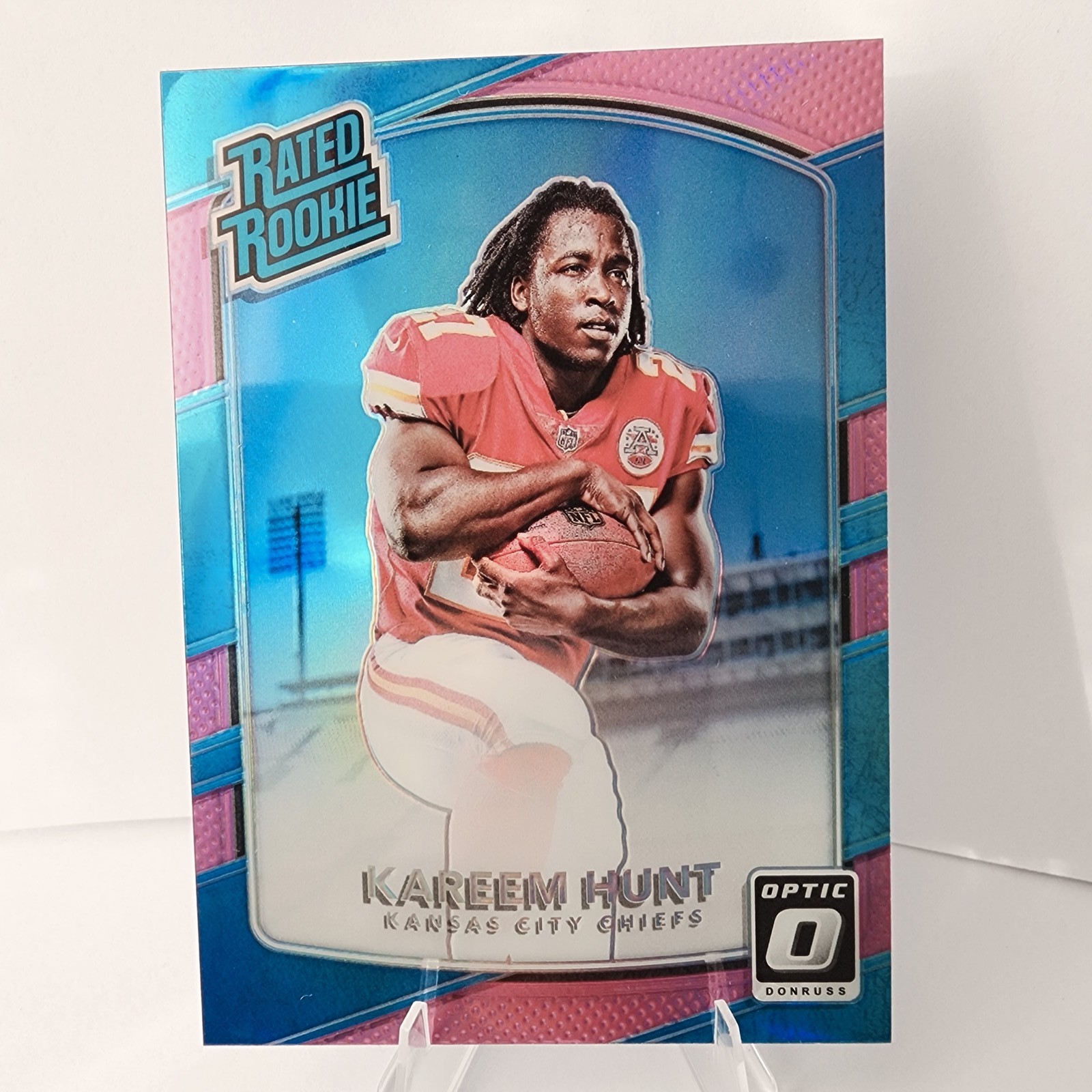 2017 Donruss Optic Kareem Hunt Pink #182 RC Chiefs Rookie