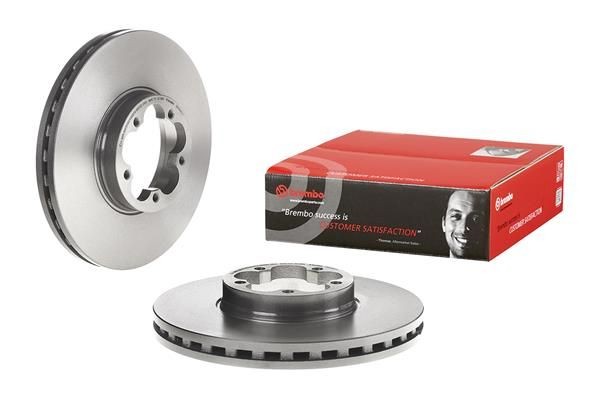 Disques de frein Brembo 09.C644.11 en fonte pour essieu avant de berline