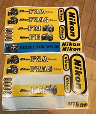 Vintage Nikon LOGO and Camera Sticker Sheet NOS