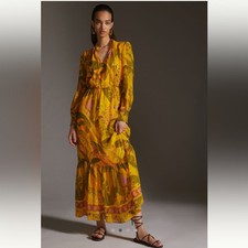 Farm x Anthropologie Printed Maxi Dress Size small. NWOT retail $230