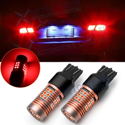 7443 7444 LED Brake Light Bulbs Red for Toyota 4Runner Camry Corolla 2007-2017