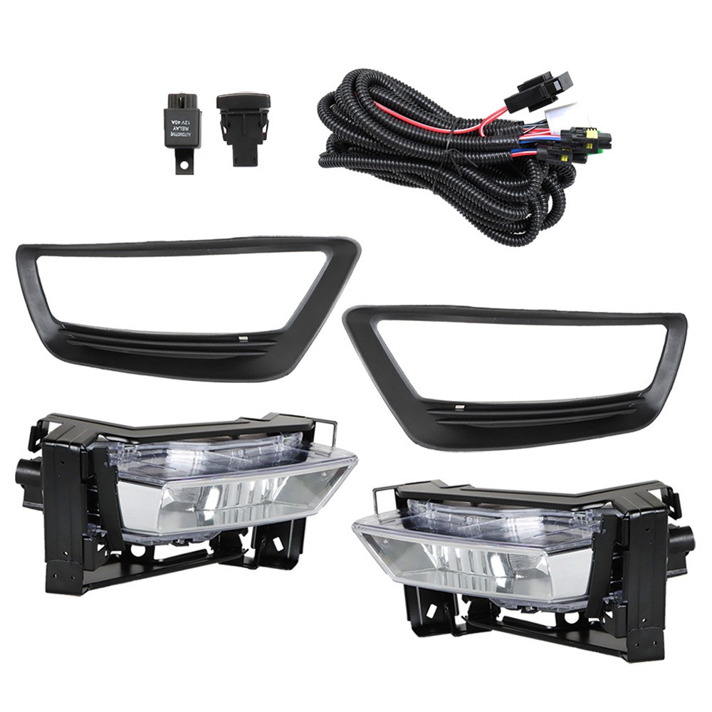 For Honda Accord 2013 2014 2015 Sedan Fog Light Halogen Passenger+Driver Side